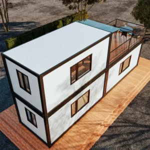 Panoramic glass window.