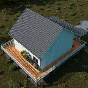 منزل منتجع جاهز حديث مرتفع على شكل حرف A.