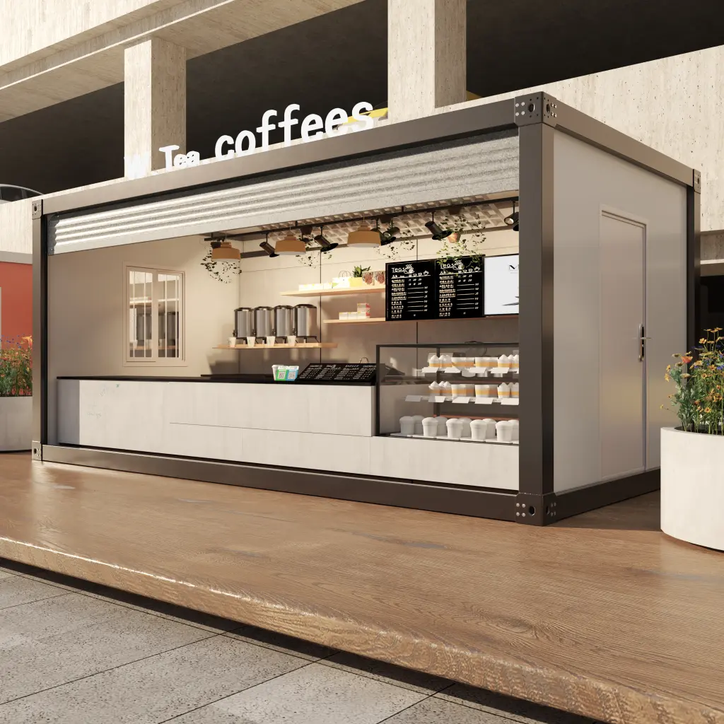 店舗内装と吊り上げ作業。