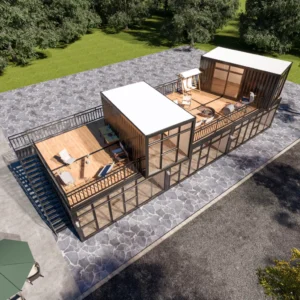 Edifício modular de 2 pisos.