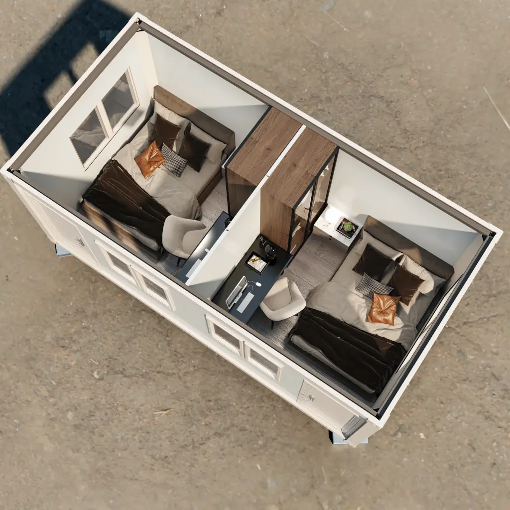 Casa modular de 2 puertas.