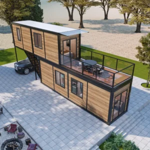 温かみのある木目調内装。