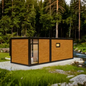 Villa modulare a 2 piani tetto a falda.