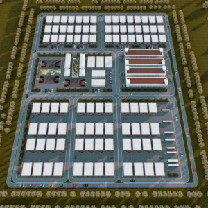 Dining hall and utilities.