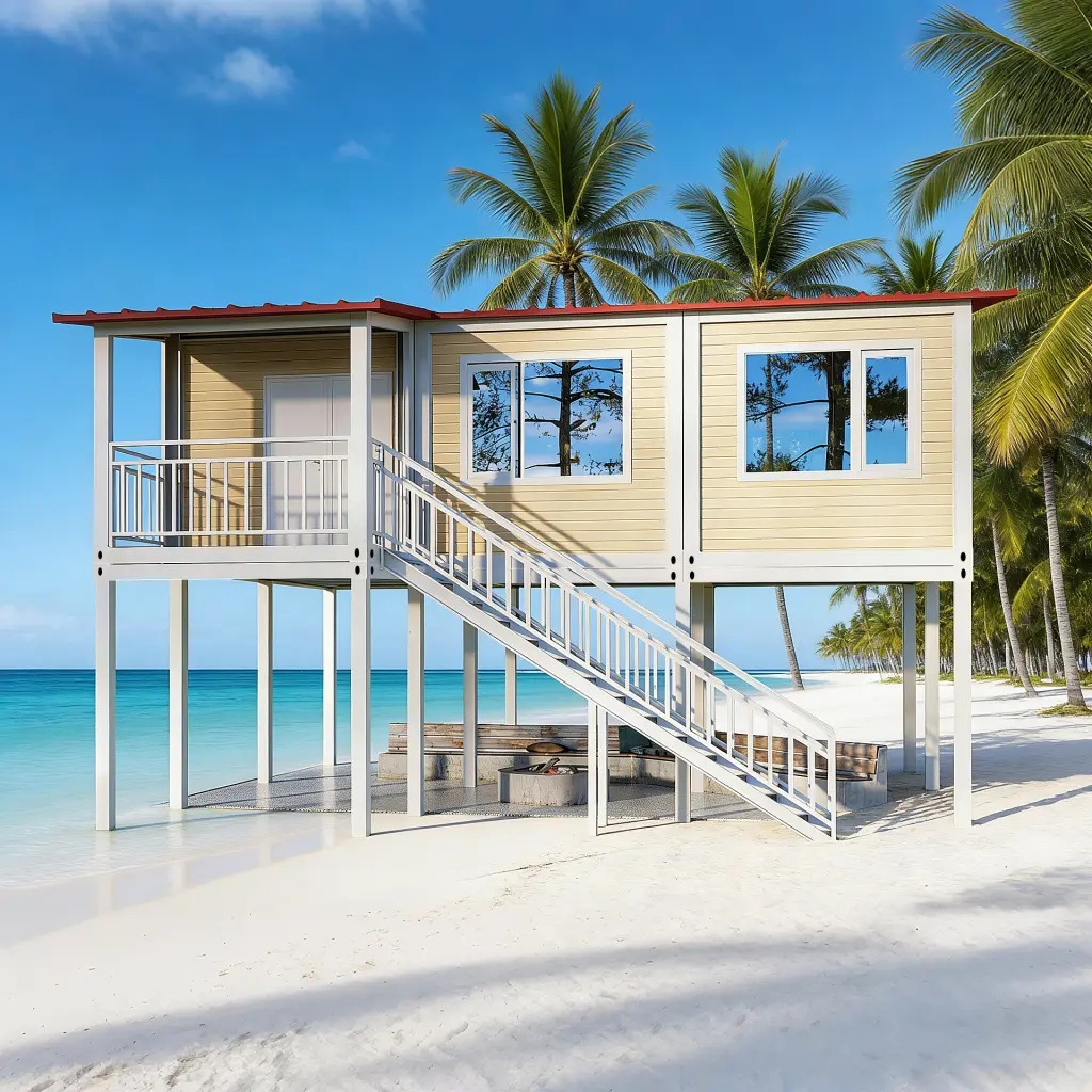 Interior moderno e floresta.