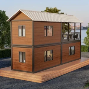 Vila de luxo em madeira 2 pisos.