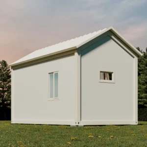 Standard gabled roof house.