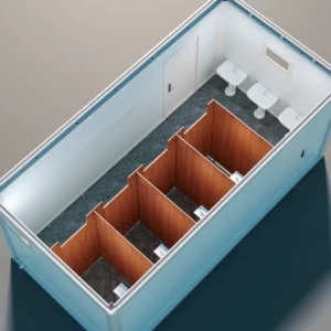 Modular public toilet.