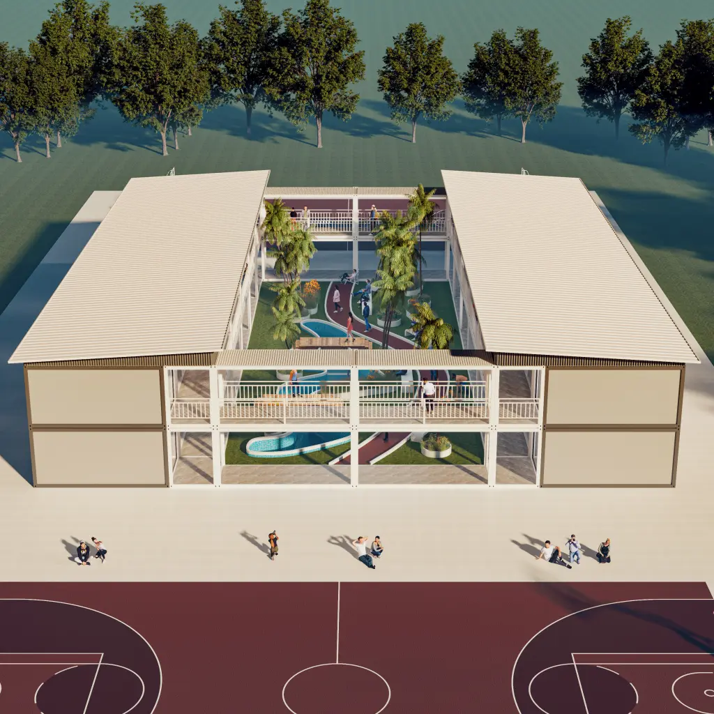 casas contenedor prefabricadas Modulardwell para edificios comerciales