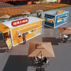 Folded shop for easy transport.