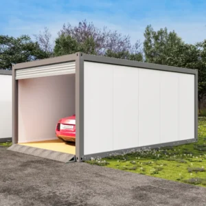 Estacionamiento de lujo.