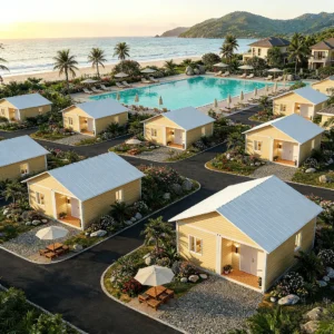 container homes with green roofing