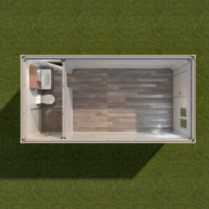 トイレ・シャワー付プレハブ。