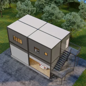 Üst yaşam alanı ve çelik eklemler.