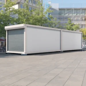 Persiana abierta y espacio interno.