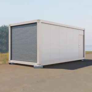 Casa contenedor modular con paredes de vidrio