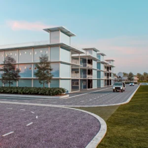 Ultra-large modular container camp.