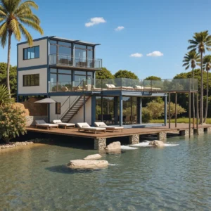 B2B supplier: customized luxury container villa production and global logistics.