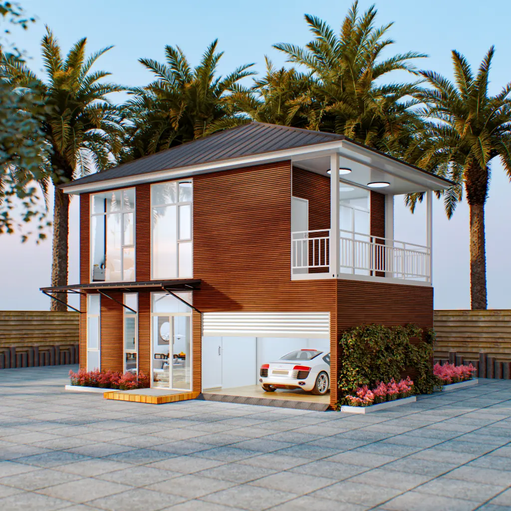 casas modulares contenedor para alquileres vacacionales desde China