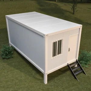 Immersive nature view from a prefab glass cabin.