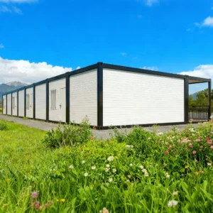 Interior view showing floor-to-ceiling glass leading to the porch.