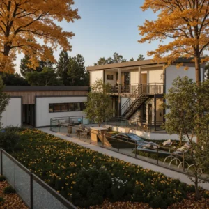 2-storey modular pet hotel.