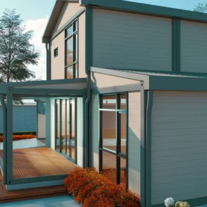 Detalles del techo y vista.