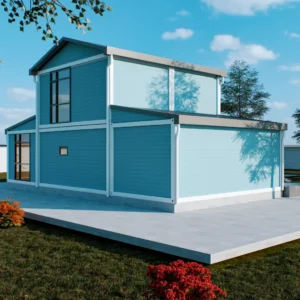 prefab container structure villa with modern exterior