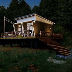 casas contêiner modulares com fachadas modernas