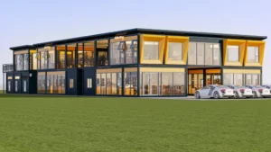 modern modular retail complex double story structure