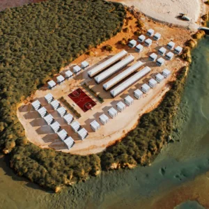 Ocean view interior and canteen.