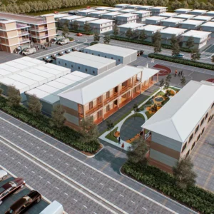 Large modular commercial city.