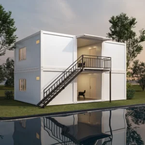 Modern glass interior.