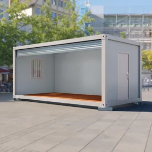 Casa contenedor Modulardwell con paneles solares