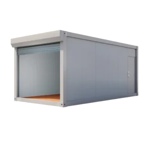 Casa container modulare con pannelli solari