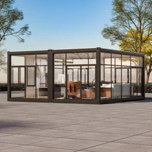 Modern reception hall interior.