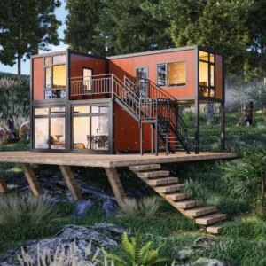 Lyxig 2-vånings modulvilla.