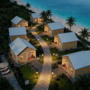 Loft bedroom and skylight.