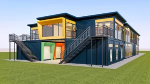 Large modular commercial complex.