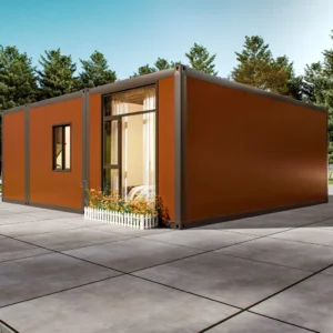 現代坡屋頂模組化別墅。