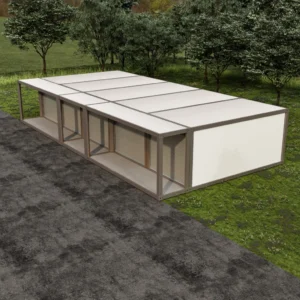 casa contenedor modular con paneles solares de China