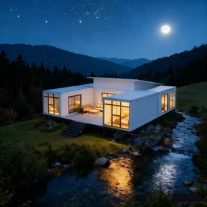 Modern U-Shaped Modular Villa