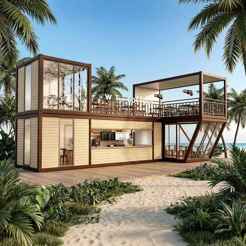 casas contenedor modulares con balcones de China