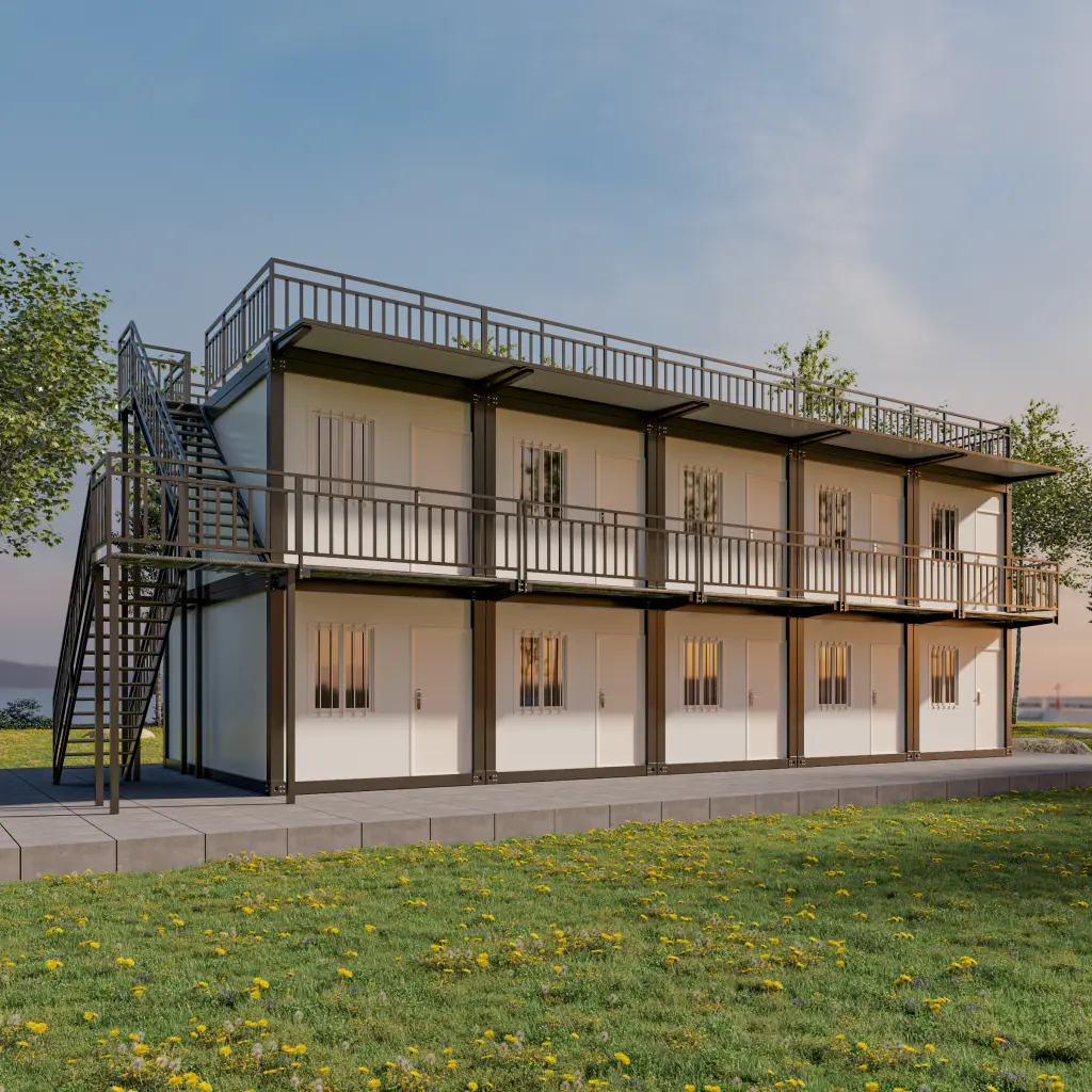 Multi-unit 2-storey house.