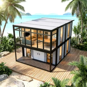 Panoramic modular villa.